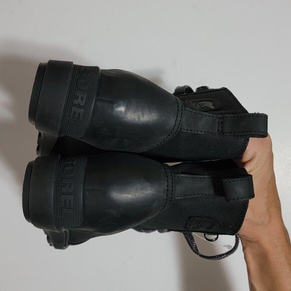 NEW Sorel Evie II NW Lace Up Boots Womens 10 Black Casual Outdoors Rugged - Picture 5 of 9